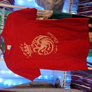 RED SHORT SLEEVE T-SHIRT SIZE MEDIUM